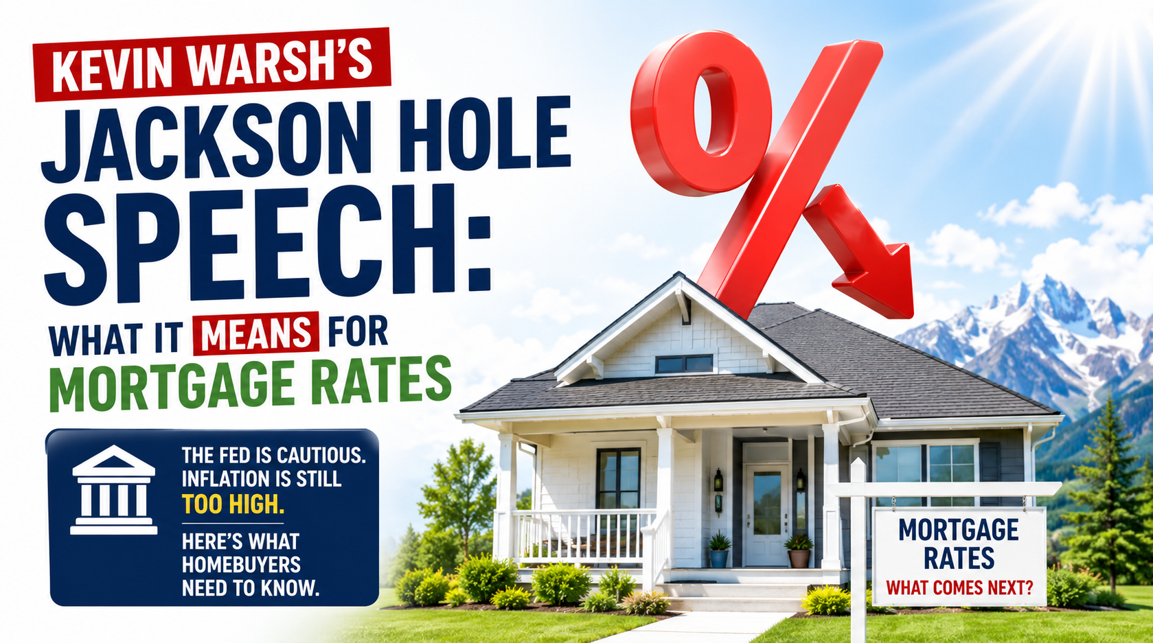 Kevin Warsh Jackson Hole speech and mortgage rate outlook for homebuyers